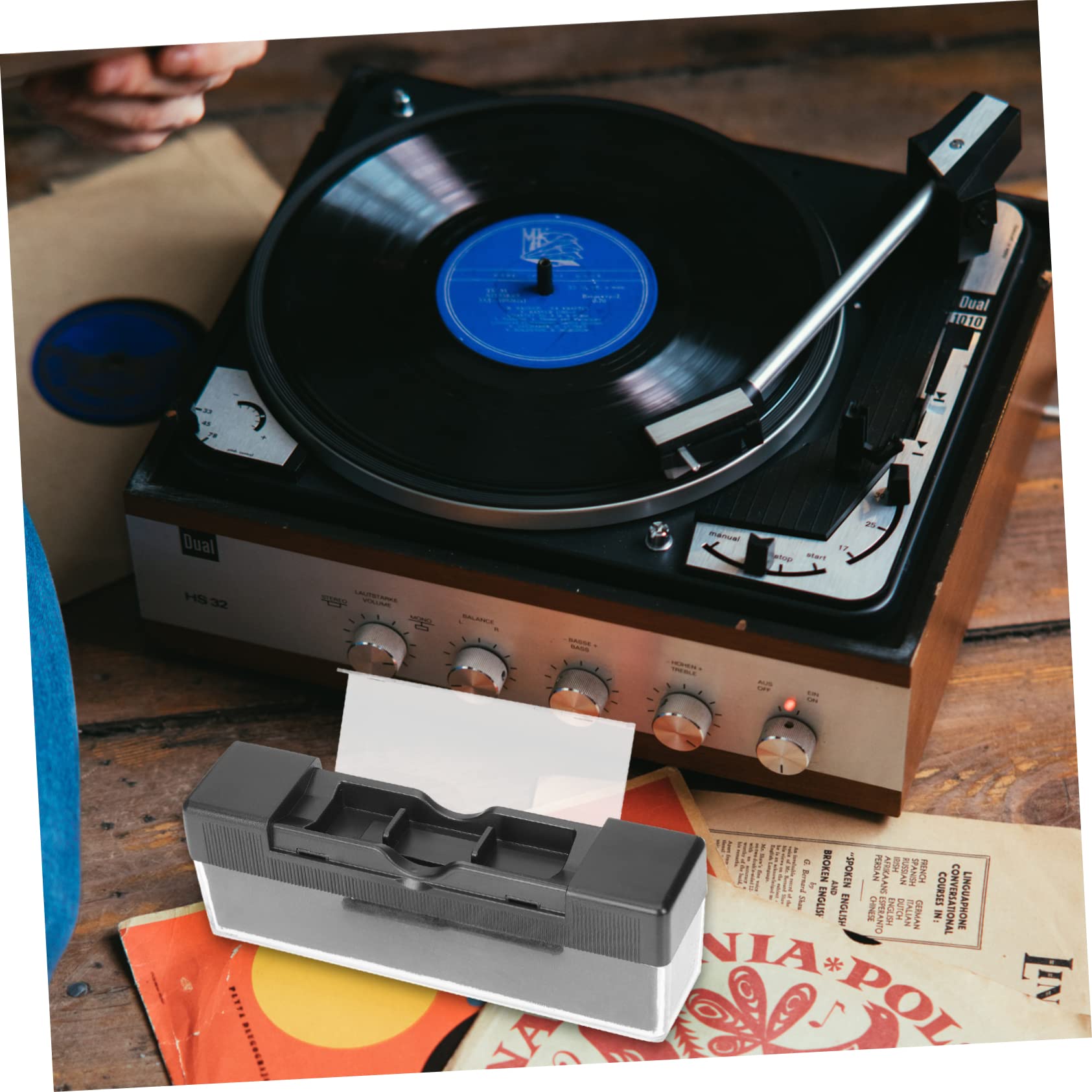 BESTonZON 4 Set Spazzola Per La Pulizia Dischi Pulire Dischi in Vinile Spazzola Per Dischi Antistatica Spazzola Della Tastiera Del Computer Prodotti Per La Pulizia Taccuino Plastica