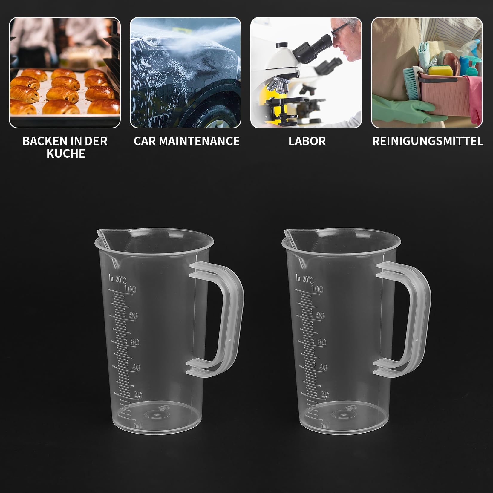 Measuring cup 100 ml PP w handle Online Kopen bij Hekserij