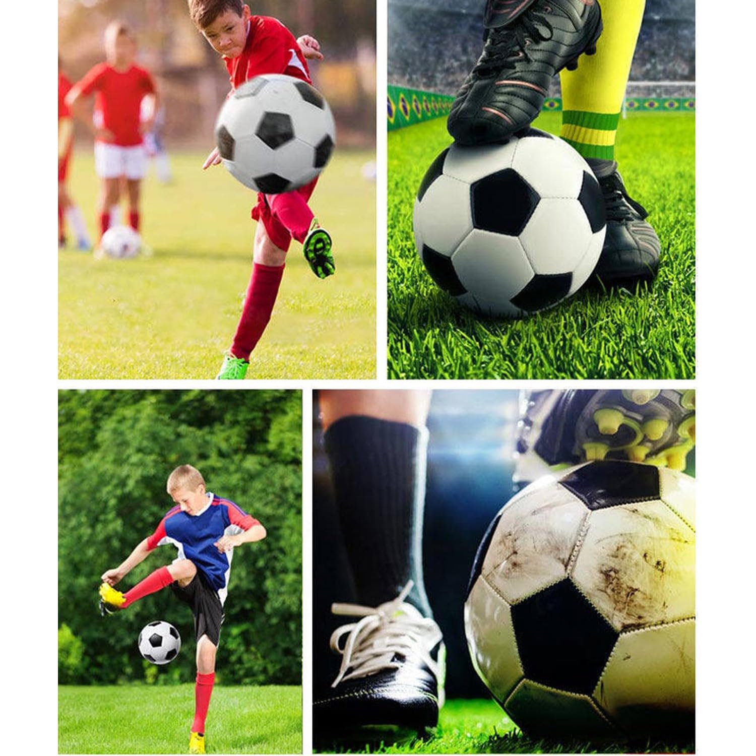 6 balones de fútbol desinflados a granel con tamaño de bomba 5/4/3, balón de fútbol deportivo para adultos, para partido, regalo de fiesta de cumpleaños