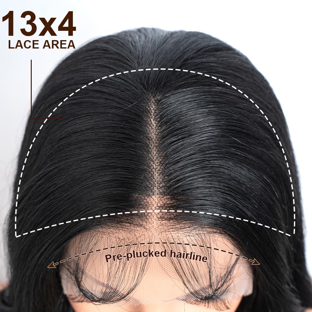 Style Icon 26” Big Curl Layered Synthetic Lace Front Wig 13x4 Large Lace Free Part Black Wig With Adjustable Cap Heat Resistant Fiber(26 Inches, 1B)