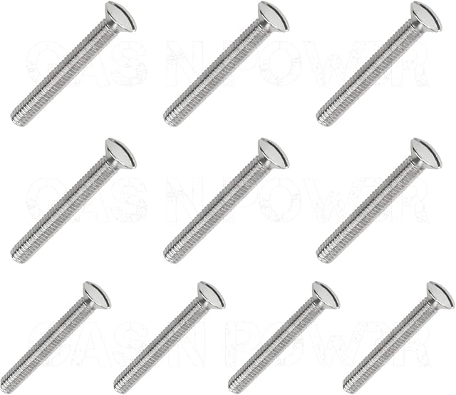 x10 M3.5 x70mm Long Electrical Machine Screws for Light Switch Plug Socket
