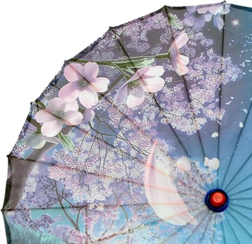 Miniatura 4 de 32 "Impermeable a prueba de viento hecho a mano chino aceitado paraguas paraguas paraguas pintura clásica danza accesorios paraguas