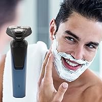 Vista 3 de Afeitadoras eléctricas para hombre - Kit de maquinilla de afeitar eléctrica 3 en 1 para hombres, recargable por USB, eléctrica, afeitadora, barba