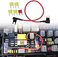 SecosAutoparts TIPM Repair Fuel Pump Relay Bypass Cable Kit CBWPR091AA Fit for Dodge Ram 1500 2500 3500 Fit for VW Fit for Chrysler Jeep Wrangler 2008-2016 Fuse Holder Fuse Adapter 14AWG Wire/20AMPs