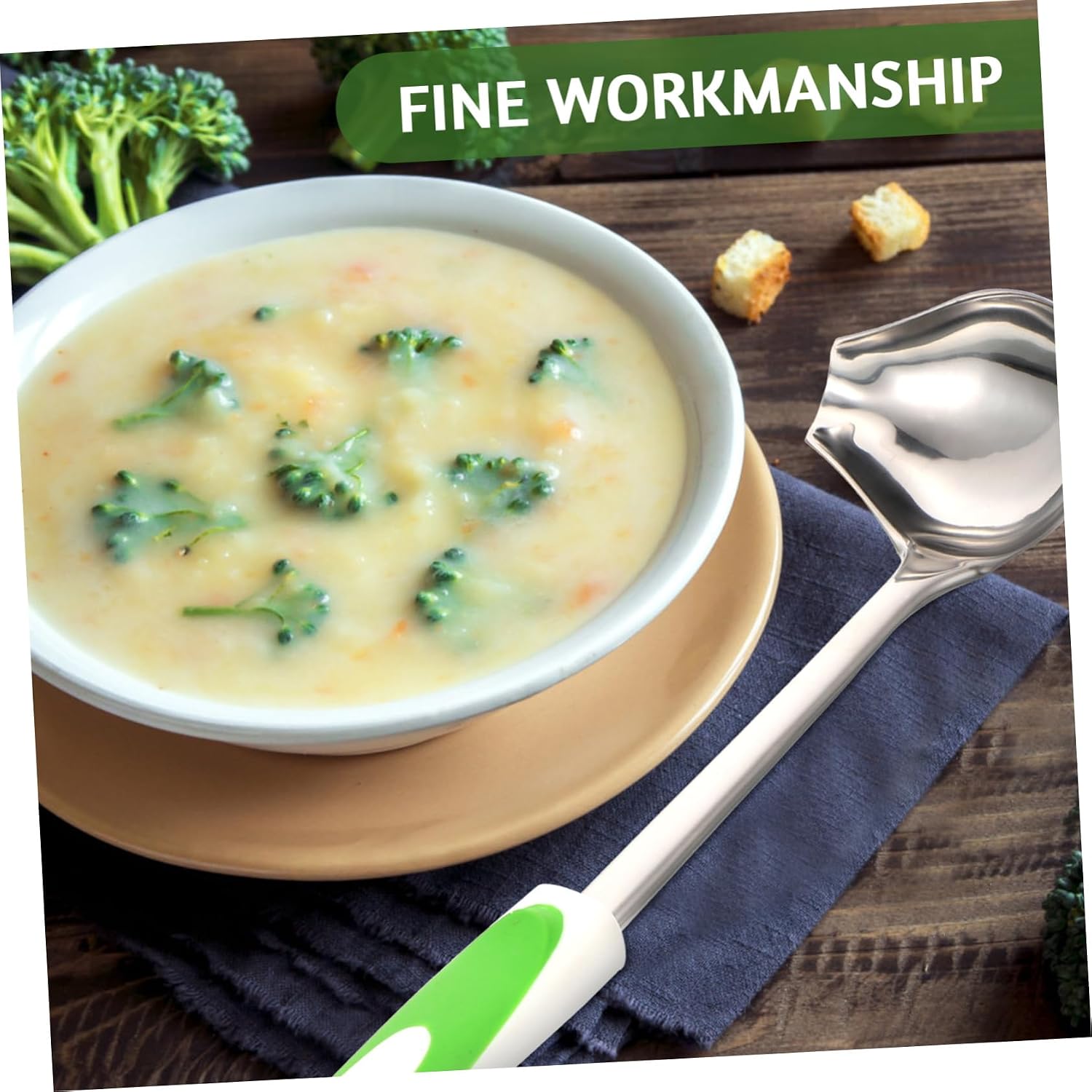 Stainless Steel Gravy Ladle Sauce Serving Spoon for Kitchen Use