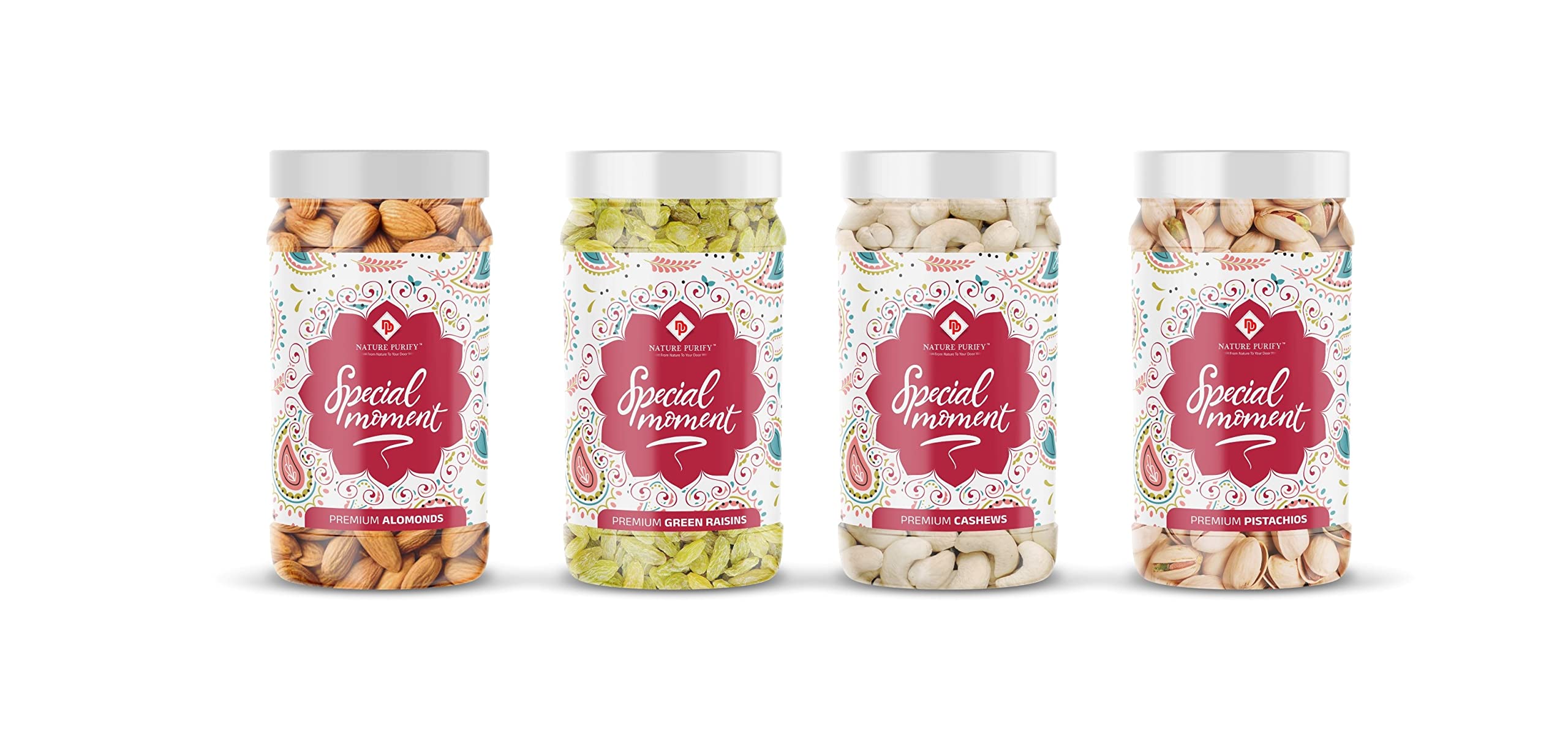 Nature Purify Dry Fruit Combo Pack 400g (Almond, Cashew, Pista, Kishmish 100g Each) Festival Gift Hamper, Healthy Snacks (B0BD1YJ7S8) Amazon Price History, Amazon Price Tracker