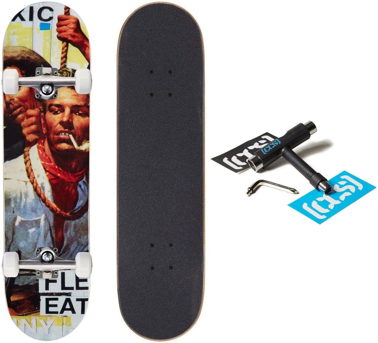 [CCS] Max Goldsmith Artist Series Skateboard Complete | Maple Wood | Professional Grade | Fully Assembled with Skate Tool & Stickers | Adults, Kids, Teens, Youth | Boys & Girls