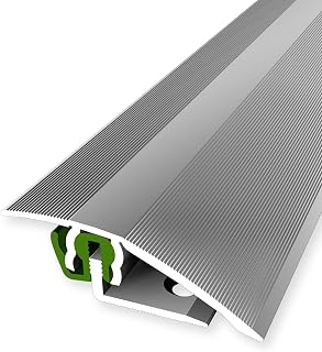 PROVISTON | Übergangsprofil | Parkettprofil | Breite: 51 mm | Höhenausgleich: 3-23 mm | Länge: 900 mm | Aluminiumprofil | Silber | 1 Stück