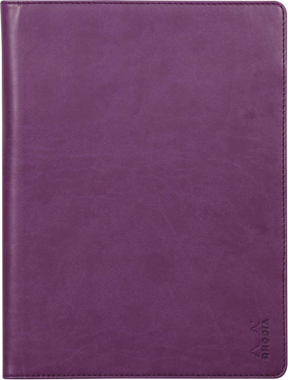 RHODIA 216005C - Rhodiarama Notepad and Document Holder Booklet N°16 Midnight Blue - for Notepads or A5 Format Notebooks (14.8 x 21 cm) - Premium Italian Faux Leather - Rhodiarama Collection