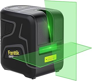 Fanttik D2 PLUS Laser Level, 100 ft Green Cross Line, Vertical Beam Spread Covers of 130°, Self Leveling Mode, 2600 mAh Built-in Rechargeable Battery, USB-C, Pulse Mode, 360° Magnetic Base