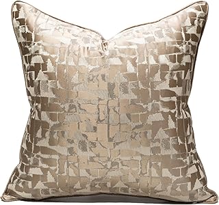 vctops Gold Decorative Luxurious Throw Pillow Covers Jacquard Square Cus...