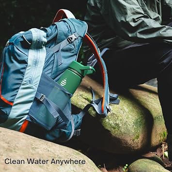 Clearly Filtered Water Bottle | Removes 200+ Contaminants, Double-Wall Insulated Stainless Steel, BPA/BPS Free, Phthalate Free, Filters Flouride Lead Chlorine (20oz, Blush)