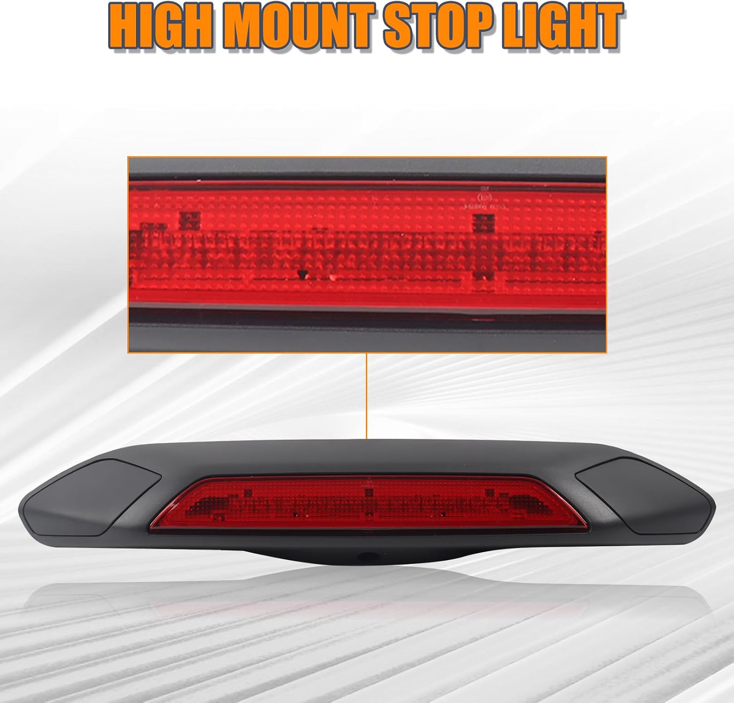 Center High Mount Stop Light Compatible With 2018-2019 Ford Transit 150 250 350HD 3rd Brake Light JK4Z13A613AD JK4Z13A613AA JK4Z13A613AG