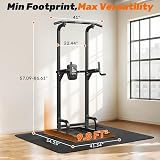 Sportsroyals Power Tower Dip Station Pull Up Bar for Home Gym Training Equipment, 204 kg - 7