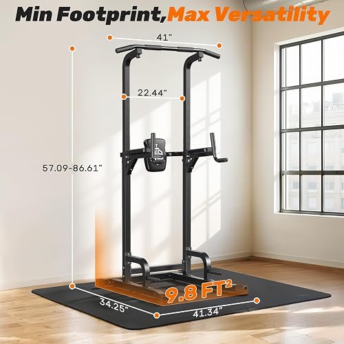 Sportsroyals Power Tower Dip Station Pull Up Bar for Home Gym Training Equipment, 204 kg - 7