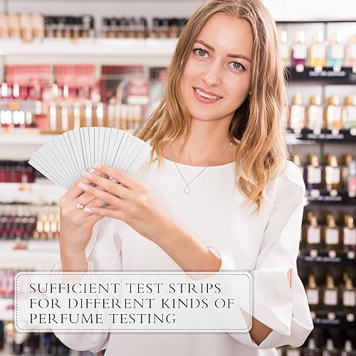 Miniatura 10 de 2000 tiras de prueba de perfume, tiras desechables para perfumes, tiras probadoras de fragancias, aceites esenciales, tiras de prueba de papel,