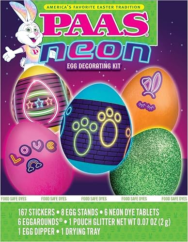 PAAS Neon Easter Egg Decorating Kit - America's Favorite Easter