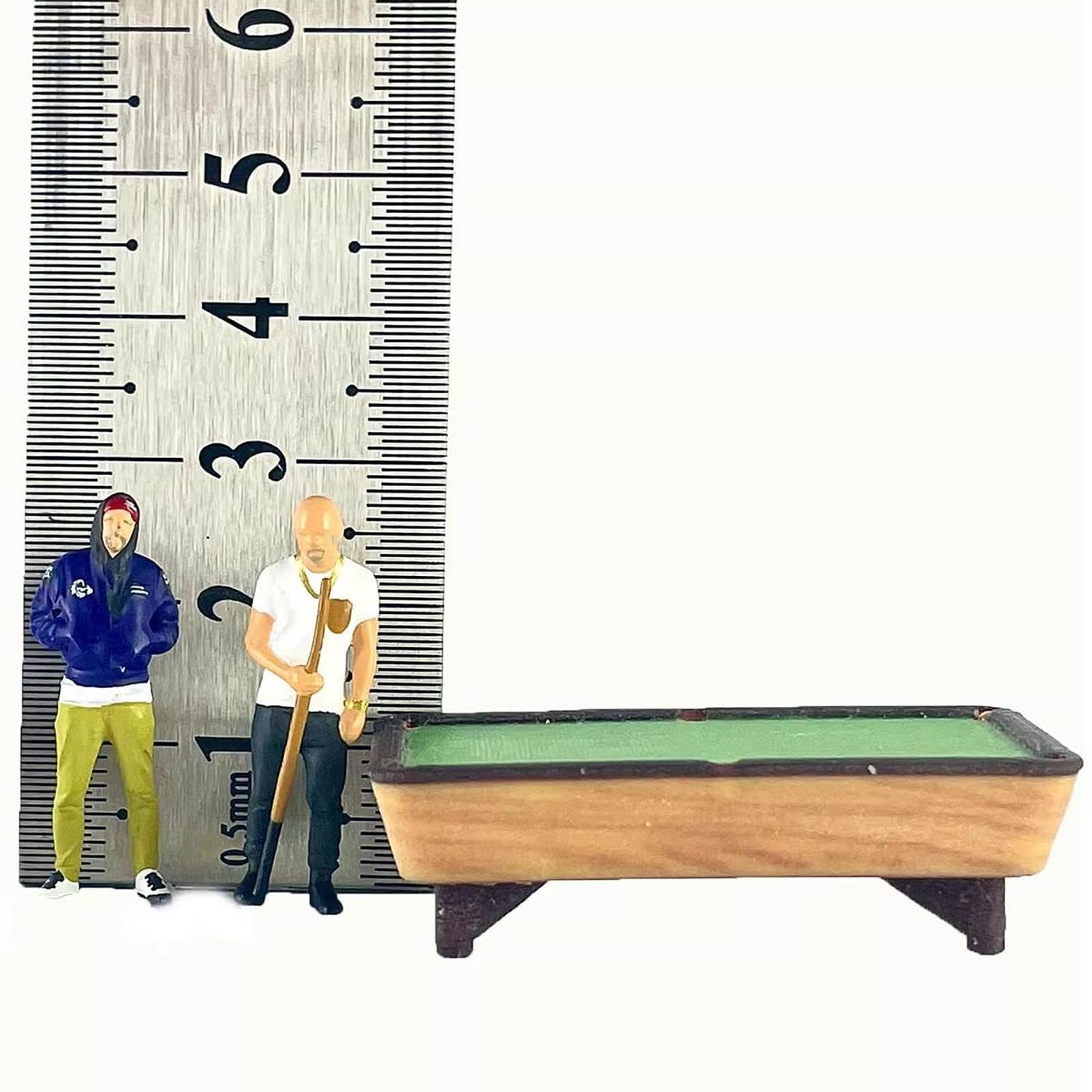 Modello di Tavolo da Biliardo in Scala 1:64, Miniature Adatte per Tavolo da Sabbia