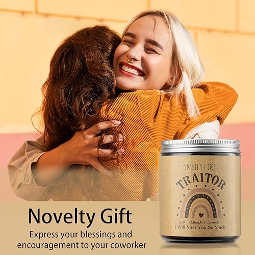 Miniatura 6 de WATINC Velas en tarro de regalo para compañero de trabajo, velas perfumadas de lavanda, divertido regalo de jubilación de compañeros de trabajo, 32