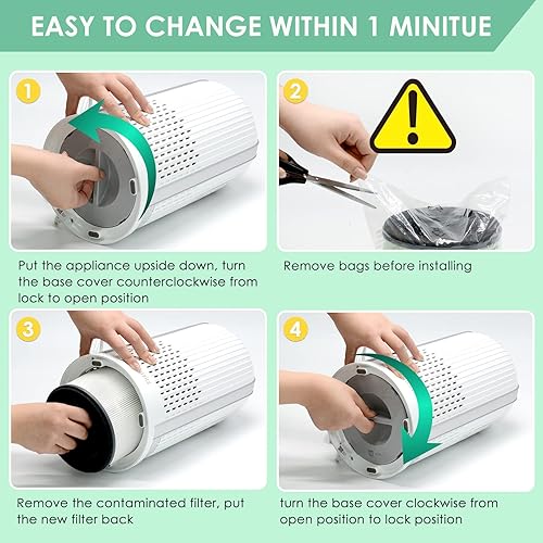 Miniatura 5 de AP-T10-WT AP-T10FL - Filtro de repuesto compatible con filtro de purificador de aire HoMedics TotalClean Tower Modelo AP-T10 AP-T10-WT AP-T10-BK