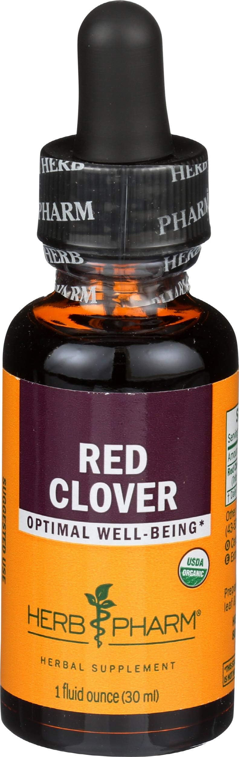 Certified Organic Red Clover Liquid Extract, 1 Fl Oz