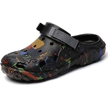 Men's Clogs Garden Shoes Adult Slip On Outdoor Athletic Sports Sandals Summer Water Beach Shoes Casual Slippers Lightweight Breathable Non Slip
