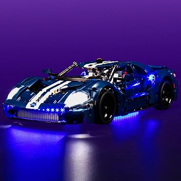 VONADO LED Light Kit for Lego 2022 Ford GT 42154, DIY Technic Ford GT Light Kit Compatible with Lego Car NO Model