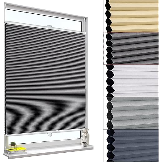 WOLTU Honeycomb Pleated Blind – 60 x 120 cm