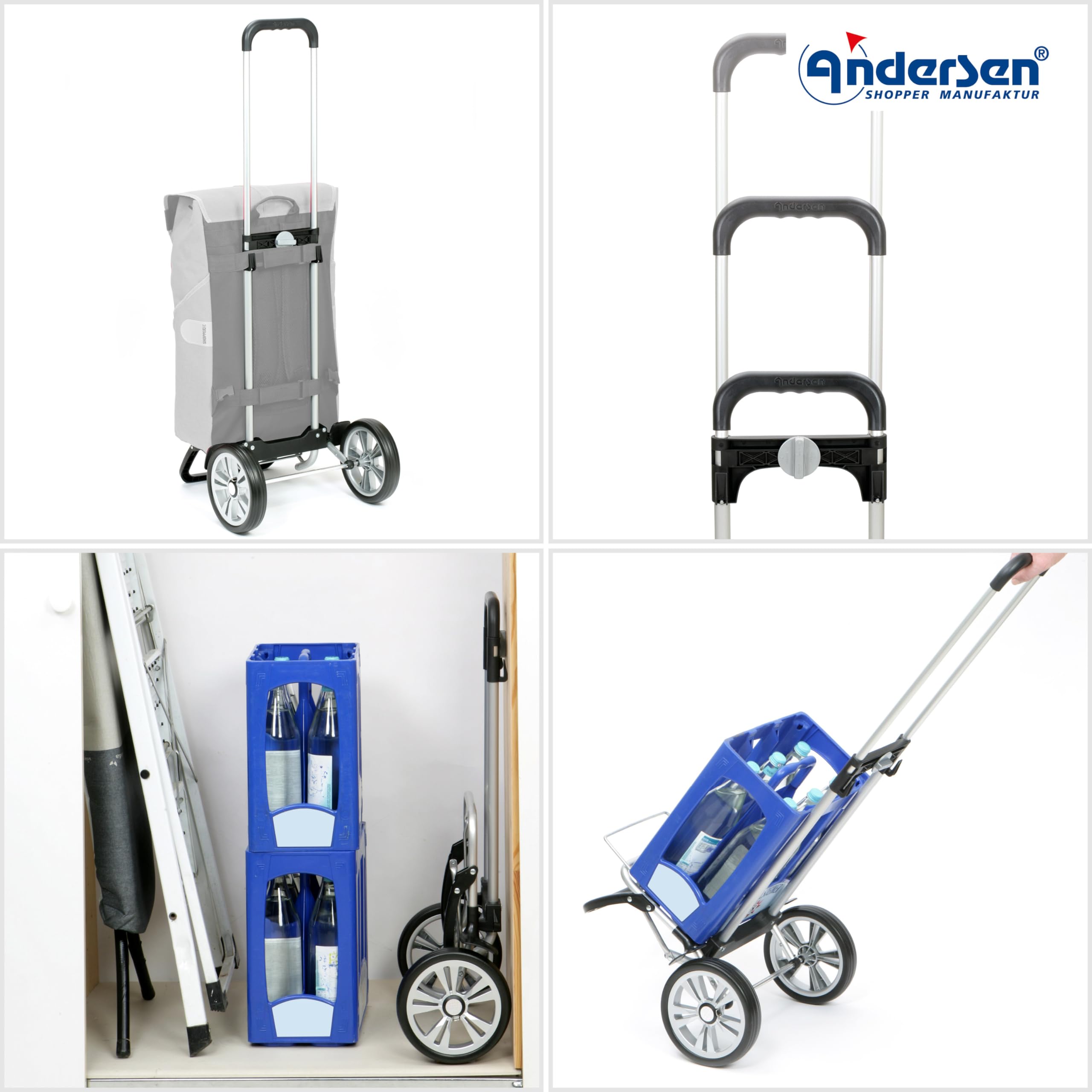 ANDERSEN Einkaufstrolley - Alu Star Shopper Auke Rubin