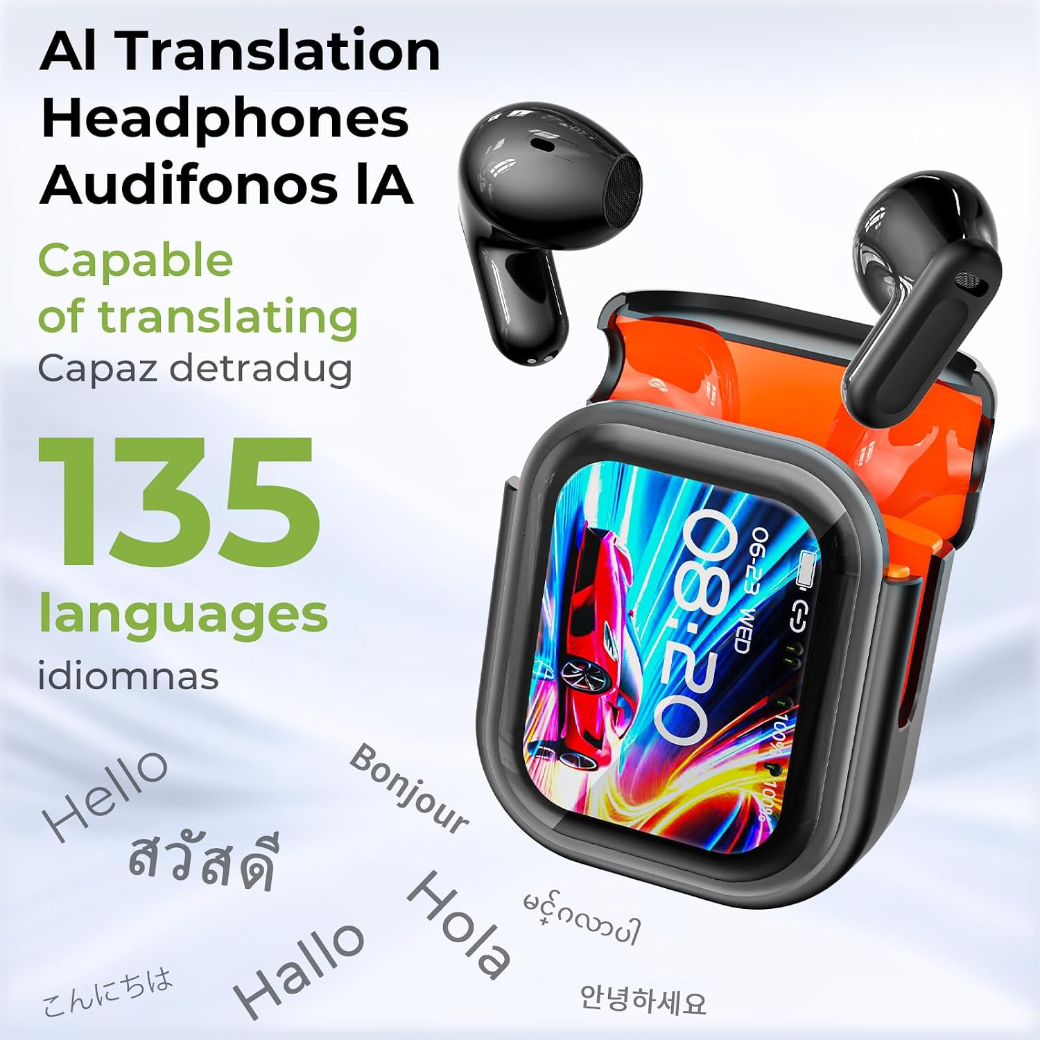 Bluetooth Earbuds,in the Earbuds NE20 Black-0618