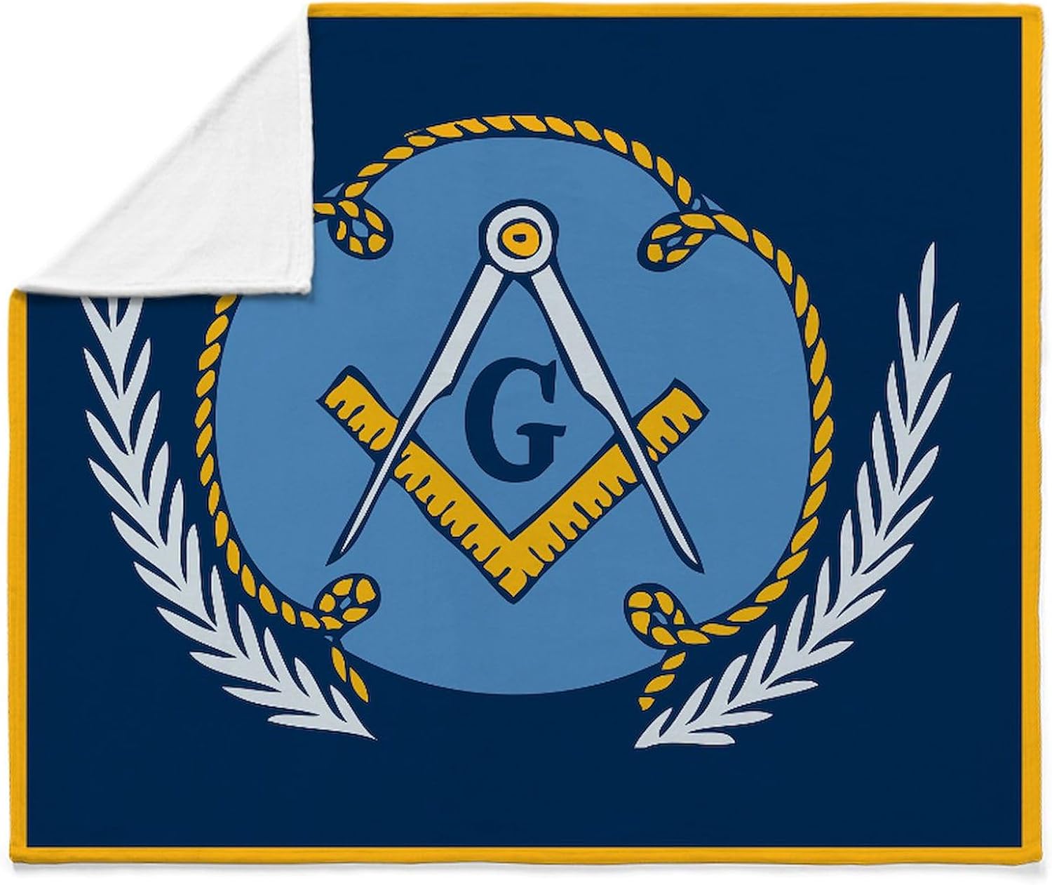 CafePress Single Sided Masonic Blanket Super Soft Fleece Plush Throw Blanket, 60"x50"