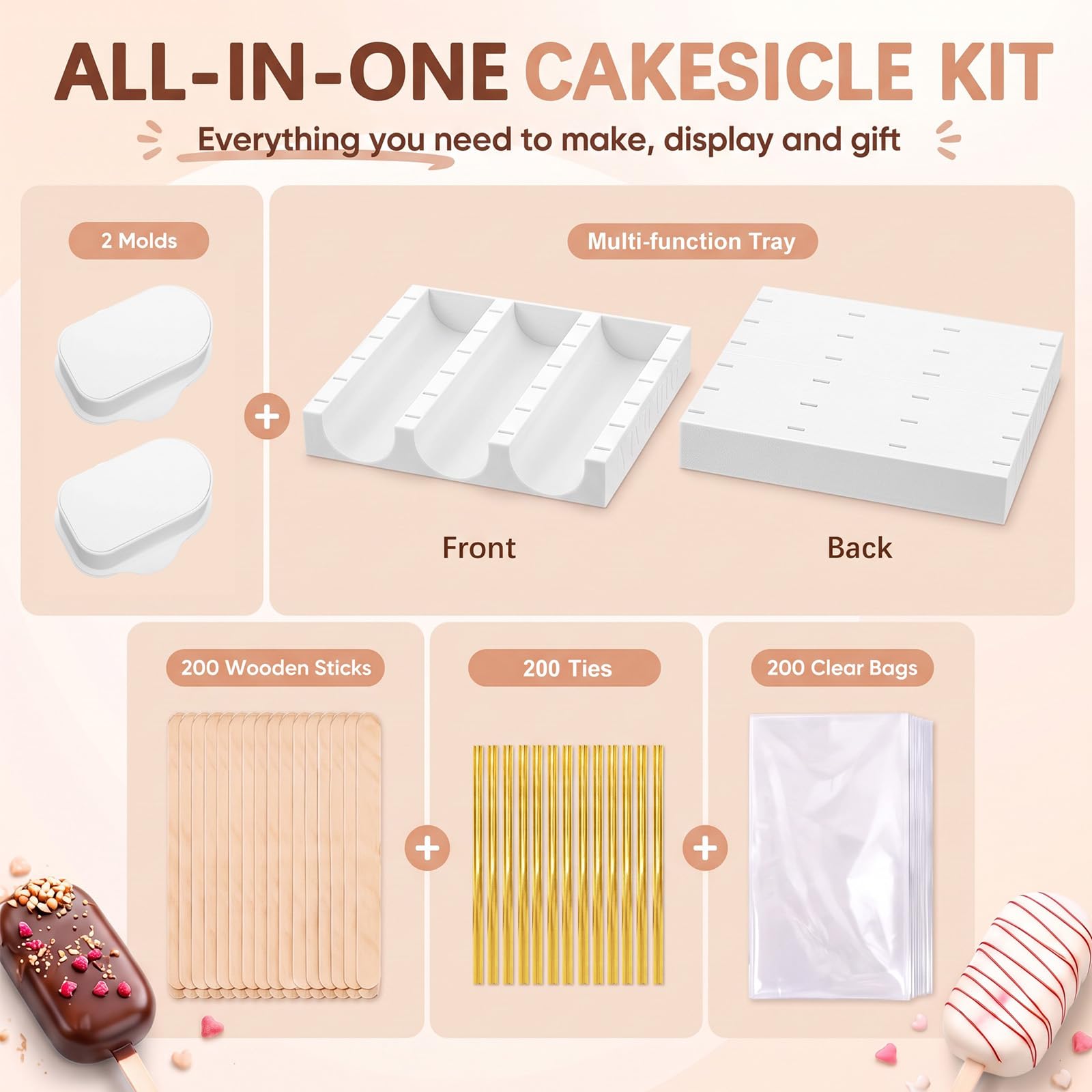 2 set di formine per torte da 9,1 cm con vassoio multiuso su
