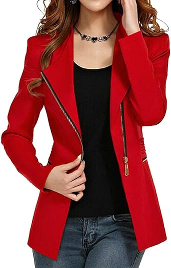 zipper blazer jacket