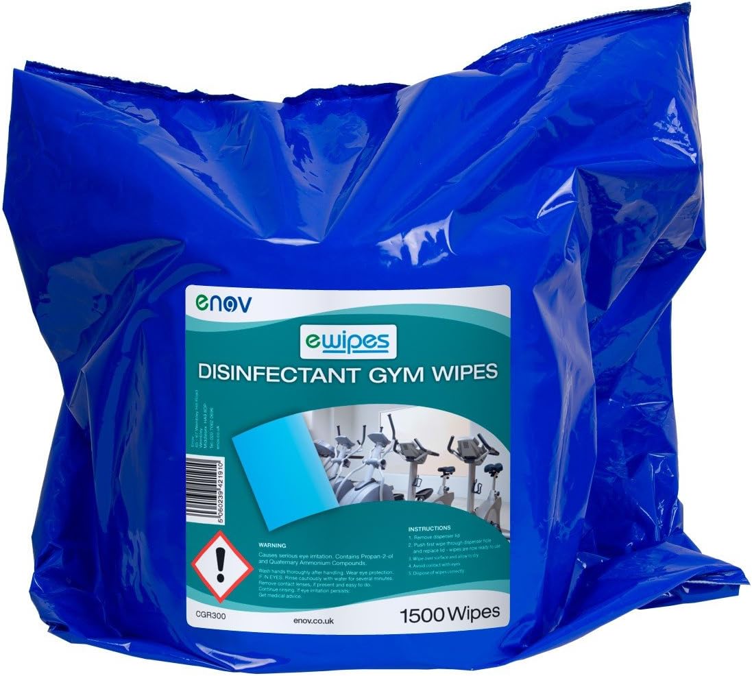 eWipes CGR300 Enov Gym Equipment Disinfectant Wipe (Pack of 3000)