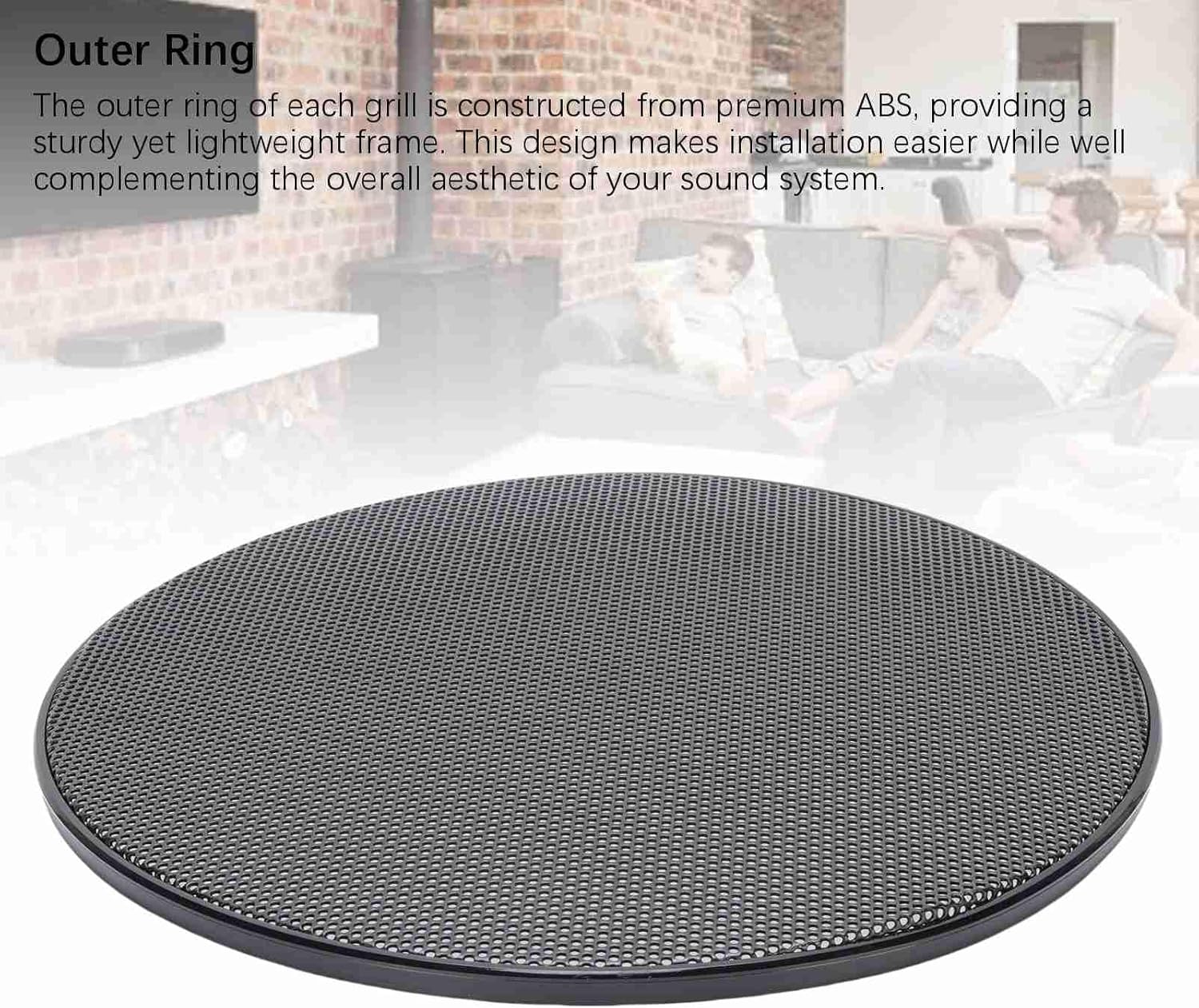 SUNGOOYUE 10.2" Car Speaker Grills 260mm, 2pcs Cold Rolled Steel Mesh Speaker Covers for Auto Audio Home Theater