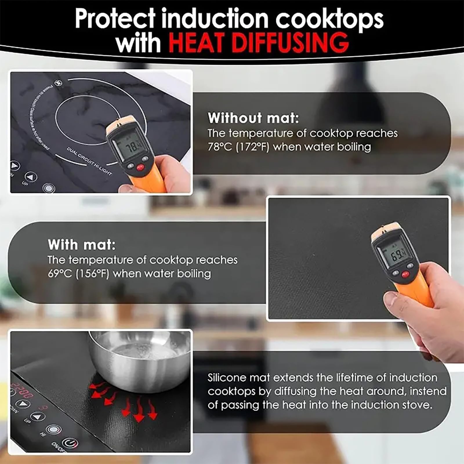 Napoleon silicone beschermingsmat voor zijtafel - Cookers & Grills