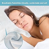 Vista 7 de Almohadas de espuma viscoelástica, almohada cervical para dormir de lado, espalda, boca abajo, almohadas cervicales ergonómicas para aliviar