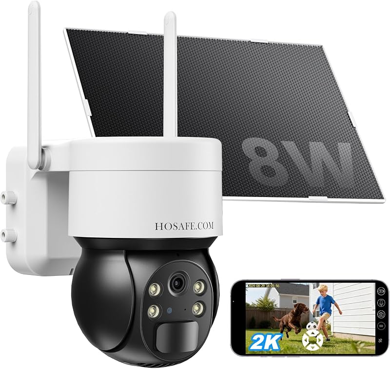 HOSAFE.COM Solar Security Cameras Wireless Outdoor