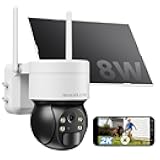 HOSAFE.COM Security Cameras Wireless Outdoor, Solar WiFi Cameras for Home Security, 2K Color Night Vision, AI Motion Detection, 2-Way Audio, SD/Cloud Storage, IP66 Waterproof