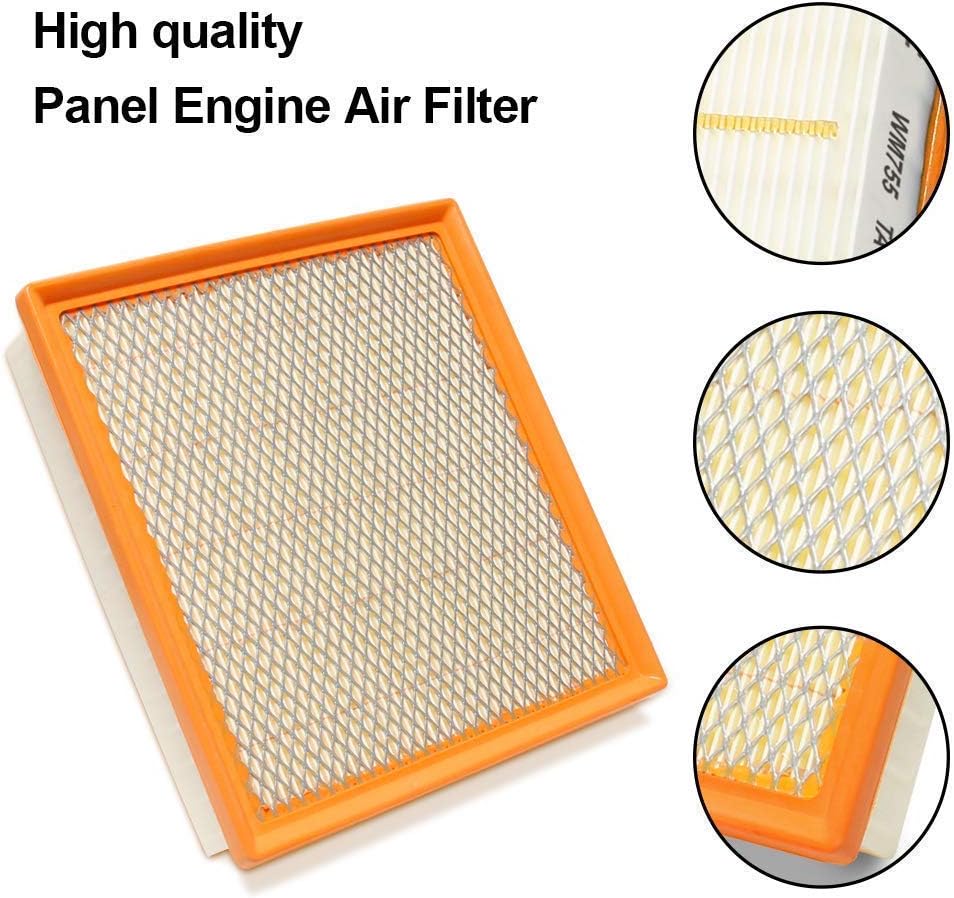 WISAMIC Engine Air Filter Replace for Toyota Avalon V6 Camry V6 Sienna Highlander Gas Non-Hybrid, ES350 Lexus RX350 Replace for CA10755, Provides Up to 12 Months or 12,000 Miles Filter Protection