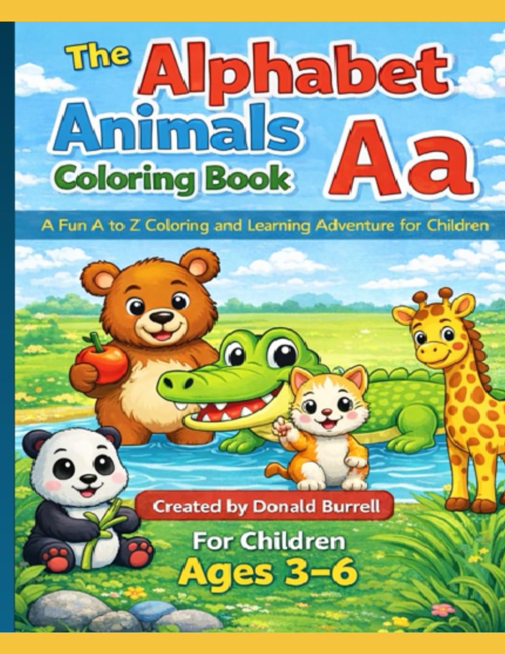 The Alphabet Animals Coloring Book: A fun and engaging A–Z coloring and learning adventure for children!