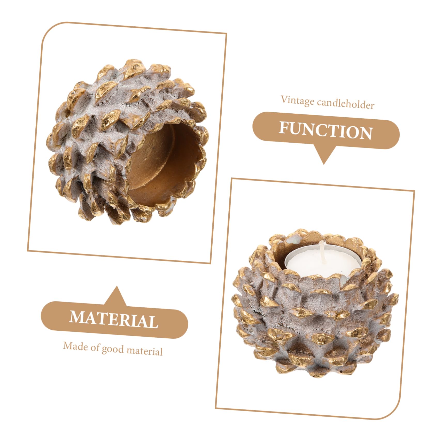 ABOOFAN Portacandele Sacri in Stile Vintage Da 3 Pezzi Per
