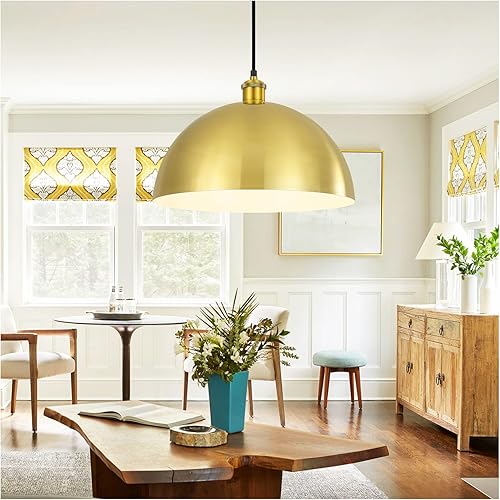 Miniatura 10 de Lámpara Colgante de Granja Negra Accesorios de Lámpara Colgante - Luces Colgantes de Isla de Cocina de 16 pulgadas Luces Colgantes Industriales de