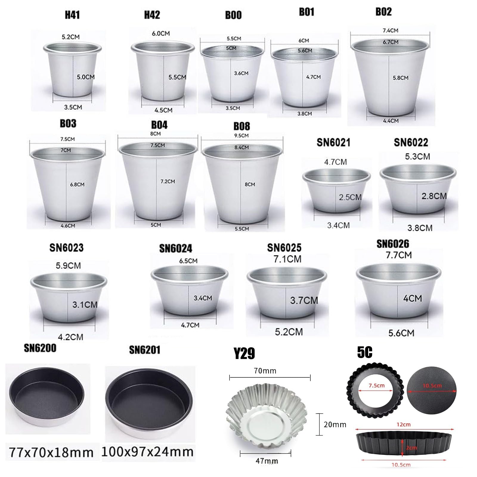 Prensa para tartas, máquina prensadora de tartas de huevo con 1 molde, herramienta manual para moldear y formar tartas de crema pastelera, máquina para moldear y formar tartas de crema pastelera(Siz