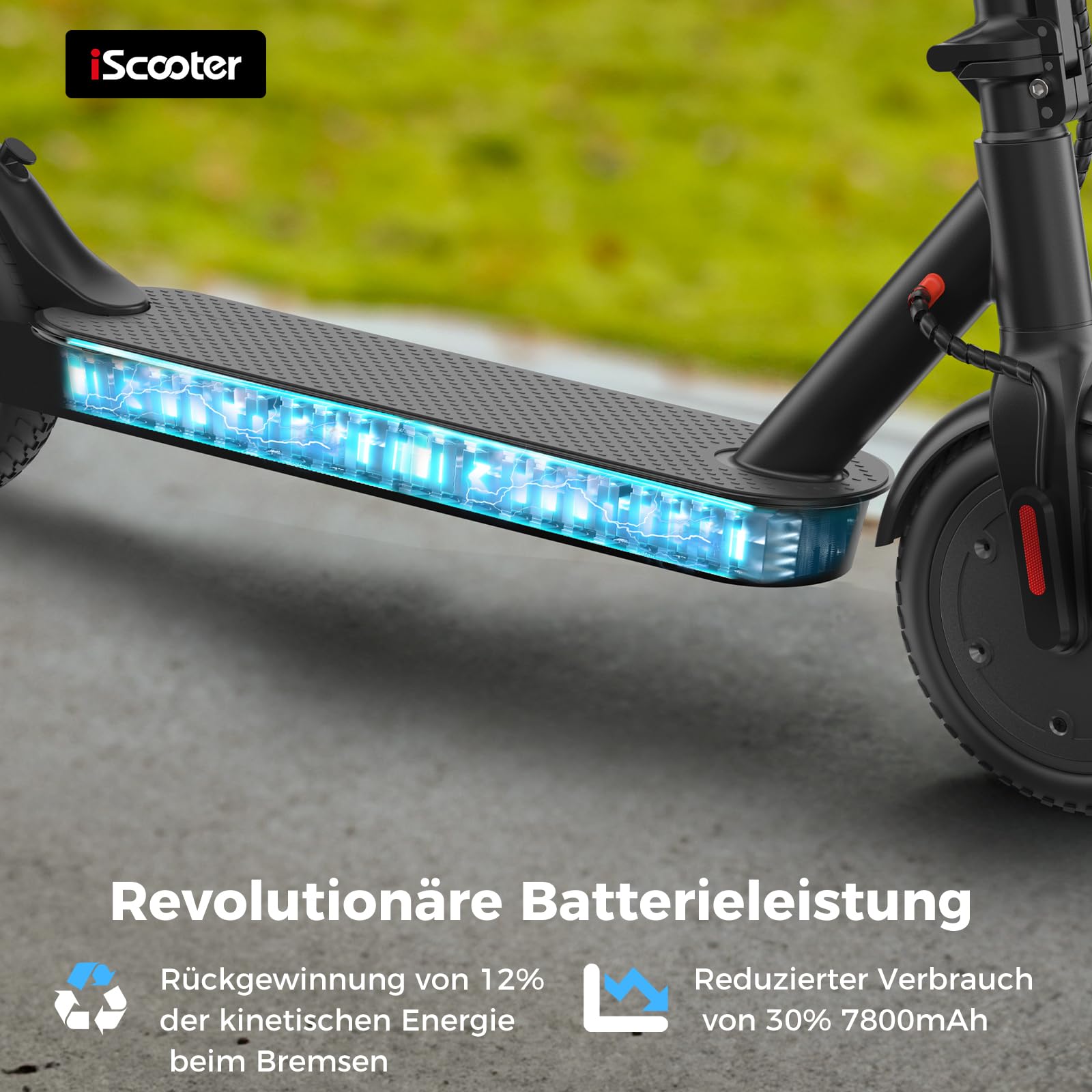 E Scooter mit Straßenzulassung 25-30KM Reichweite, ABE Elektroroller Belastung bis 120kg, LED, 20km/h, 350W Motor,Duales Bremssystem Doppelte Federung Leicht Kompakt & Stabil Eroller Für Pendler