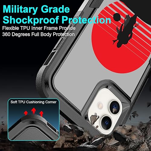 Miniatura 5 de Funda para iPhone 11, iPhone 11, resistente 360 cuerpo completo, protección a prueba de golpes, plástico duro+goma de silicona híbrida funda