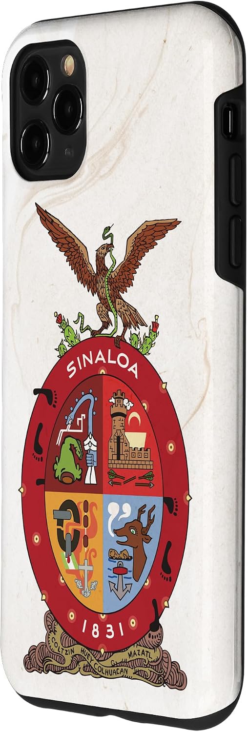 iPhone 11 Pro Max Sinaloa Flag and Elegant Background - Sinaloense Pride Case
