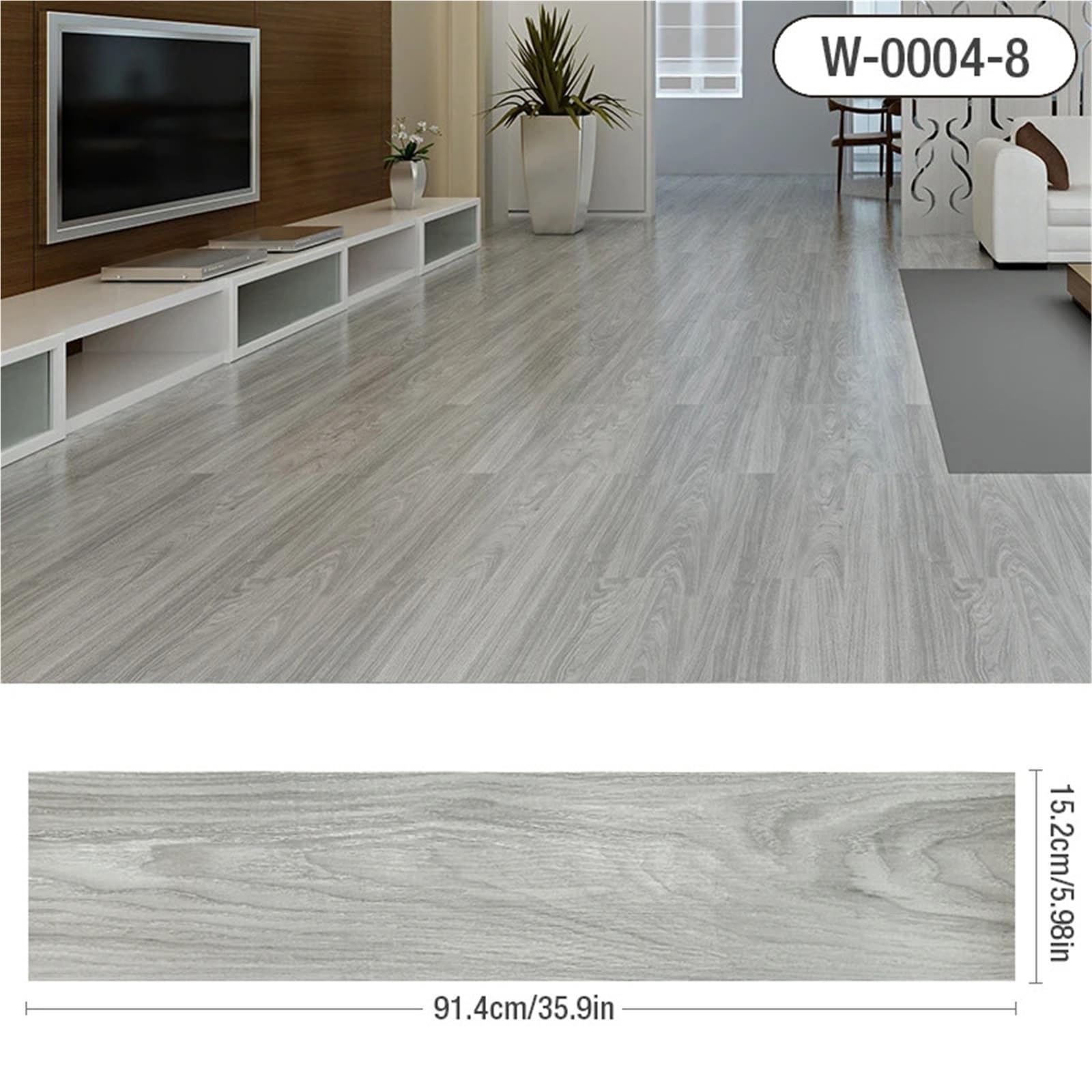 Adesivi for pavimenti con venature del legno 10pz