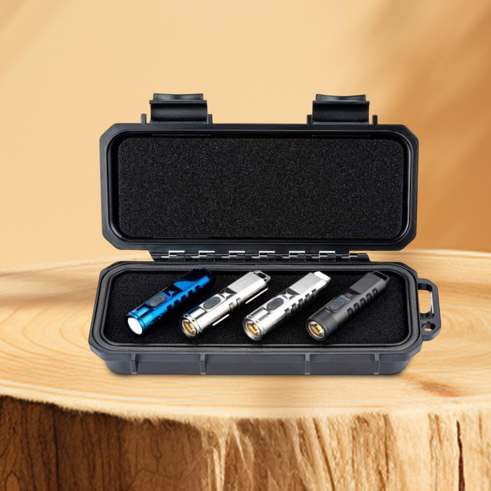 kowaku Protection Hard Case Tool Case Organizer Portable Pressure Resistant Small Holder Storage Case Sealed Container for Fishing