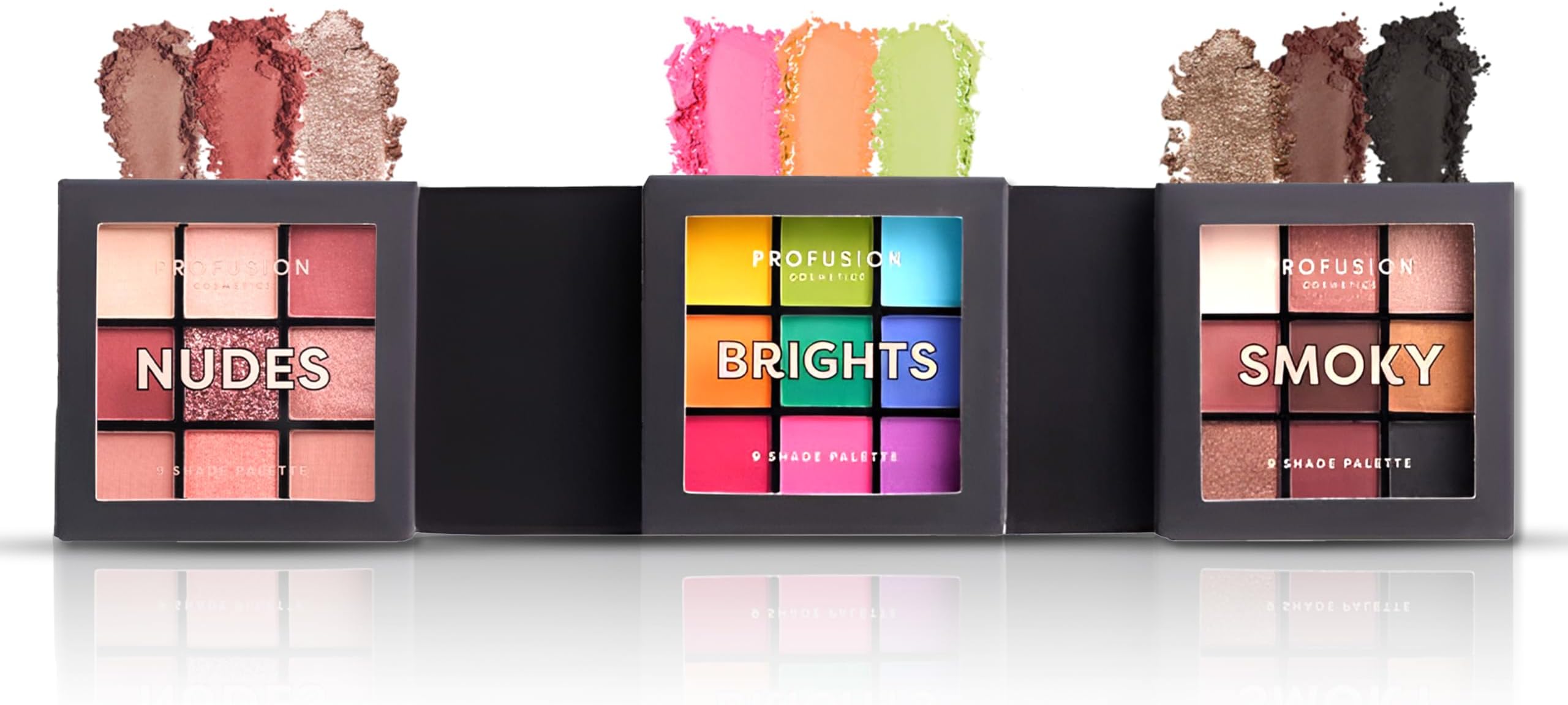 Profusion Cosmetics Multi Finish 9 Shade Eye Shadow Pallete Ultimate Collection (24.3 g)